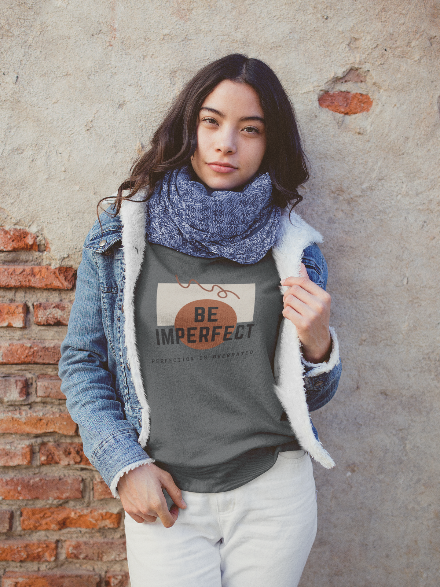 Be Imperfect T-Shirt, Motivational Quote Tee, Perfection is Overrated Unisex Shirt, Casual Inspirational Clothing, Gift Idea