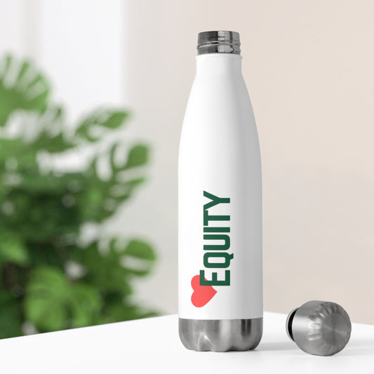Stainless Steel Insulated Bottle, Equity Print, Reusable Water Flask, Eco-Friendly, Thermal Drinkware, Gift Idea, Gym, Office, Travel