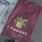 Plant Mom T-Shirt, Graphic Tee for Plant Lovers, Cute Botanical Shirt, Women's Casual Gardening Top, I Choose to be a Plant Mom Tee