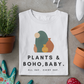 Boho Chic Plant Lover T-Shirt, Casual Graphic Tee, Modern Botanical Shirt, Trendy Gift for Gardeners, Unisex Apparel