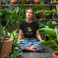 Boho Chic Plant Lover T-Shirt, Casual Graphic Tee, Modern Botanical Shirt, Trendy Gift for Gardeners, Unisex Apparel