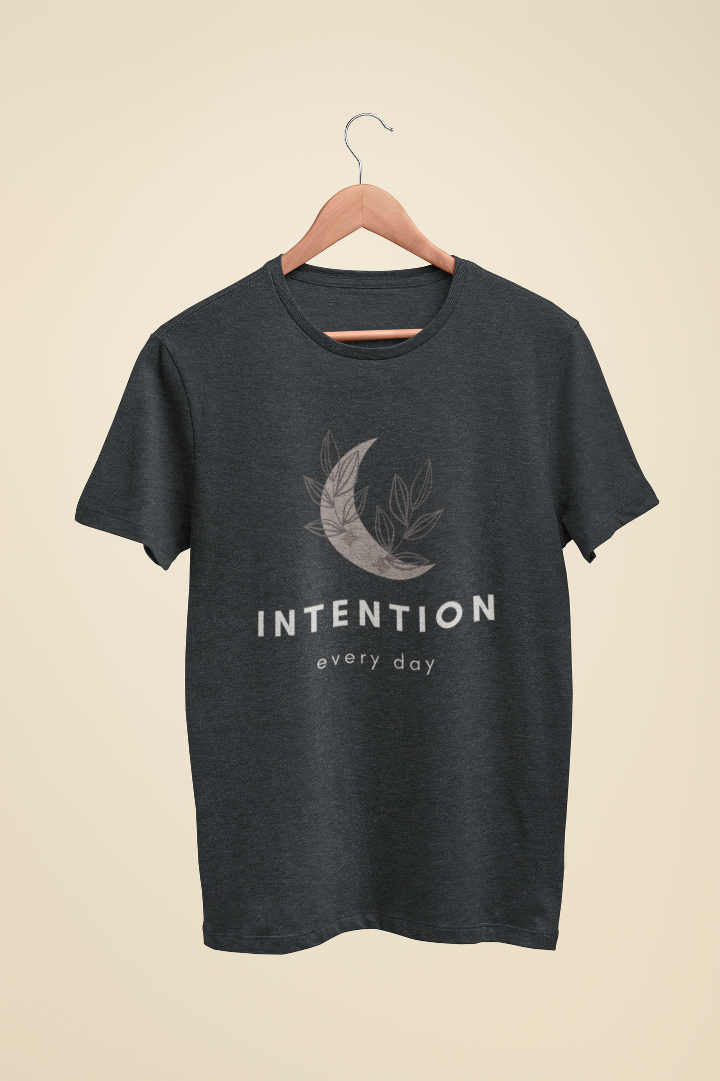 Boho Chic Intention Every Day T-Shirt, Inspirational Quote Tee, Mindfulness Gift, Casual Women's Shirt, Earth Tone Graphic Top